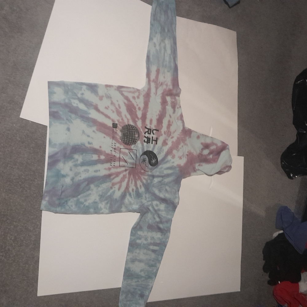 Tye dye with Asian print